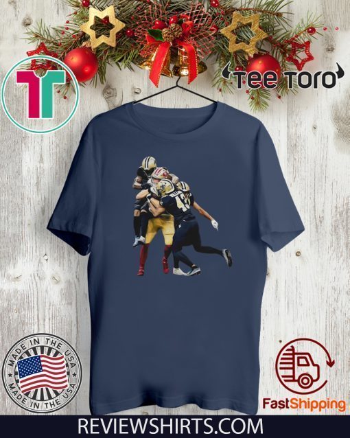 San Francisco 49ers vs New Orleans Saints Marcus Williams Offcial T-Shirt