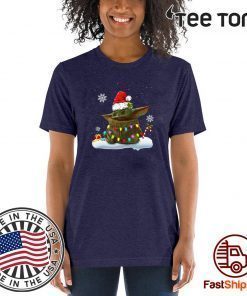 Santa Baby Yoda light Xmas 2020 T-Shirt