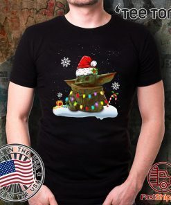 Santa Baby Yoda light Xmas 2020 T-Shirt