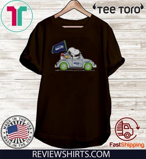 Snoopy driver Jeep Seattle Seahawks Offcial T-Shirt