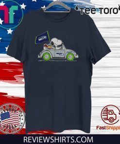 Snoopy driver Jeep Seattle Seahawks Offcial T-Shirt