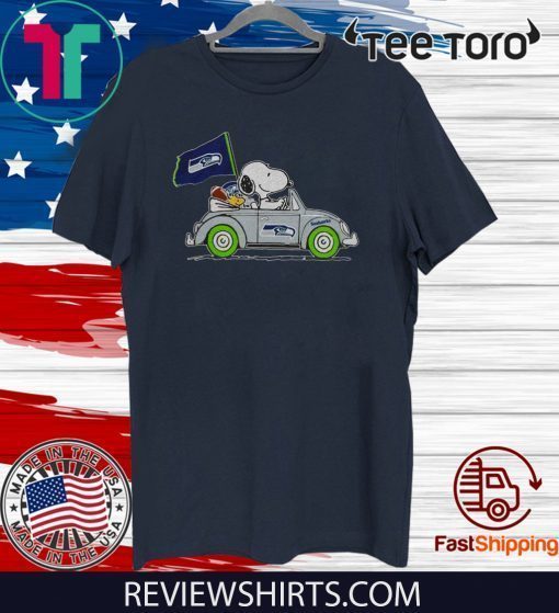 Snoopy driver Jeep Seattle Seahawks Offcial T-Shirt