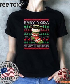 Socks Baby Yoda Merry Christmas Ugly Christmas 2020 TShirt