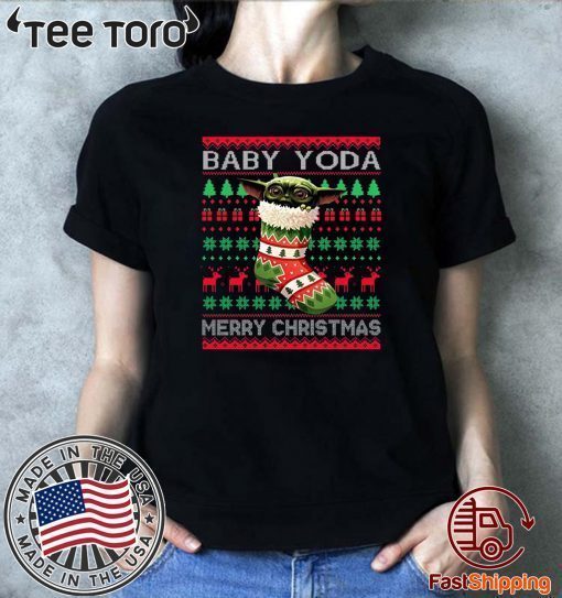 Socks Baby Yoda Merry Christmas Ugly Christmas 2020 TShirt
