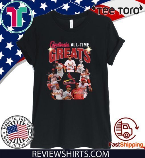 St. Louis Cardinals all time great players signatures 2020 T-Shirt