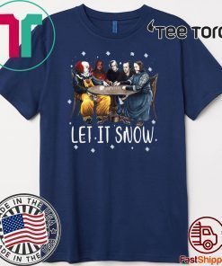 Stephen King Horror Friends Let It Snow For T-Shirt