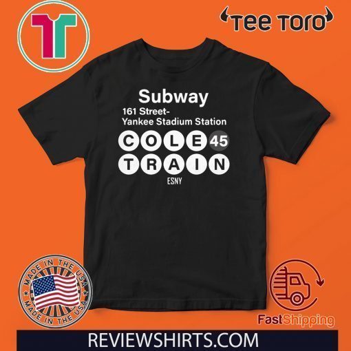 Subway 161 Street Station Shirt - Yankee Stadium Cole 45 Train Esny T-Shirt