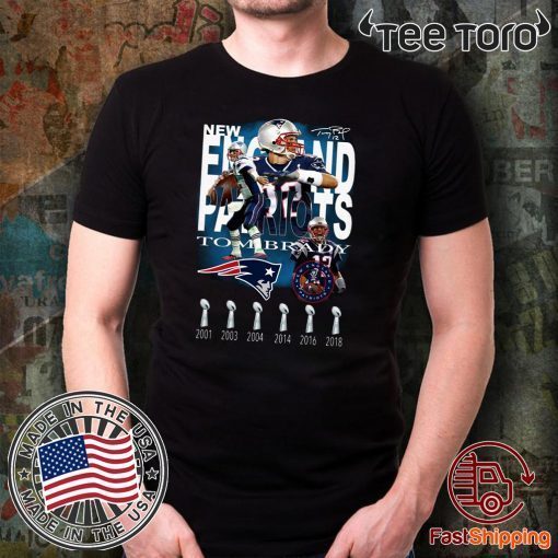 Tom Brady New England Patriots 6x Super Bowl Champion 2020 T-Shirt
