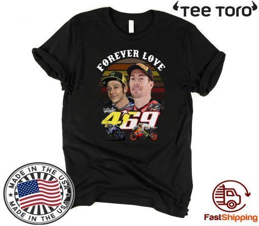 Valentino Rossi Forever Love 469 Nicky Hayden Signature Vintage Offcial T-Shirt