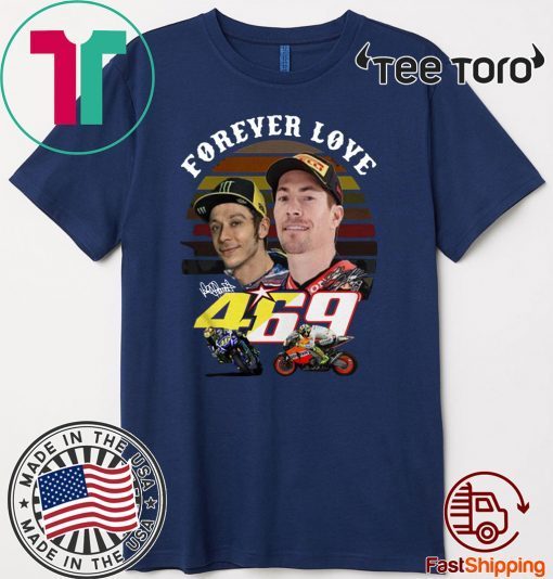 Valentino Rossi Forever Love 469 Nicky Hayden Signature Vintage Offcial T-Shirt