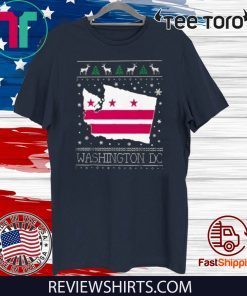 Washington DC Ugly Christmas State Flag CM Tee Shirt