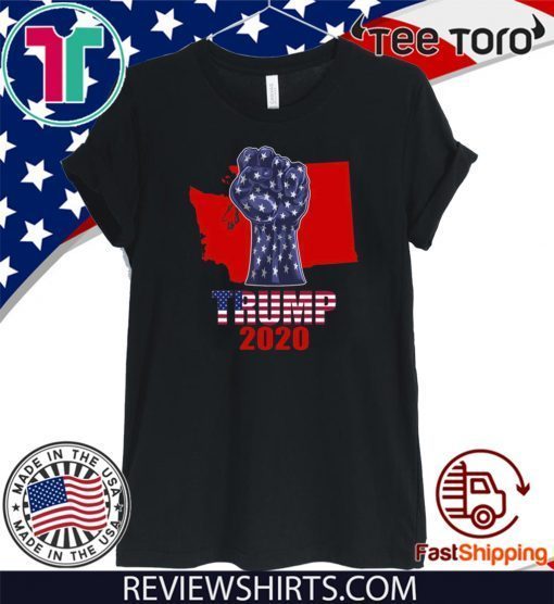 Washington For President Donald Trump 2020 Shirt - Election Flag US T-Shirt