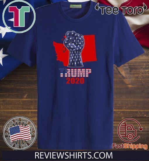 Washington For President Donald Trump 2020 Shirt - Election Flag US T-Shirt