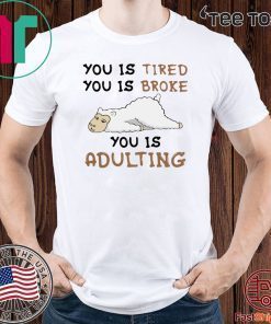 You Is Tired You Is Broke You Is Adulting Shirts