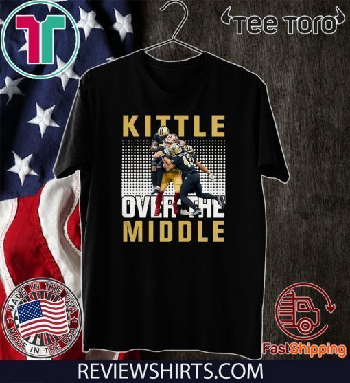 San Francisco 49ers vs New Orleans Saints Kittle Over The Middle Unisex T-Shirt