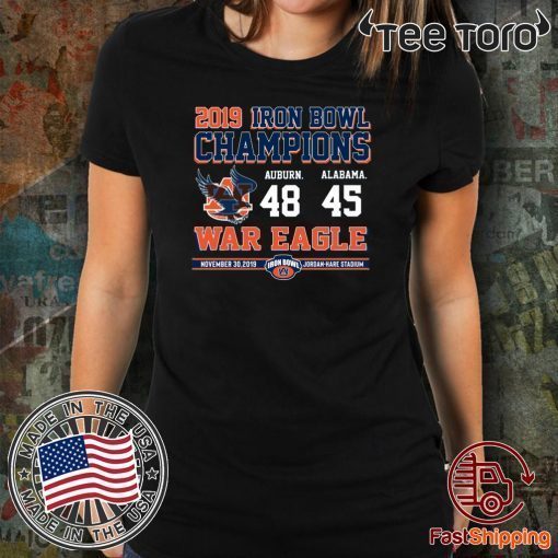 iron bowl champions 2019 auburn tigers For Edition T-Shirt