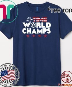 4 Time World Champs Soccer America Flag 2020 T-Shirt