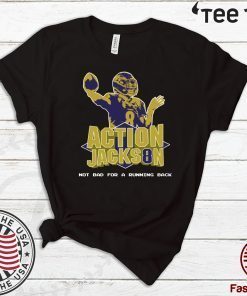 Action Jackson Not Bad For A Running Back 8 Official T-Shirt