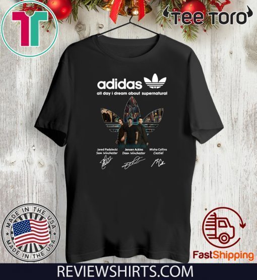 Adidas All Day I Dream About Supernatural Signatures 2020 T-Shirt