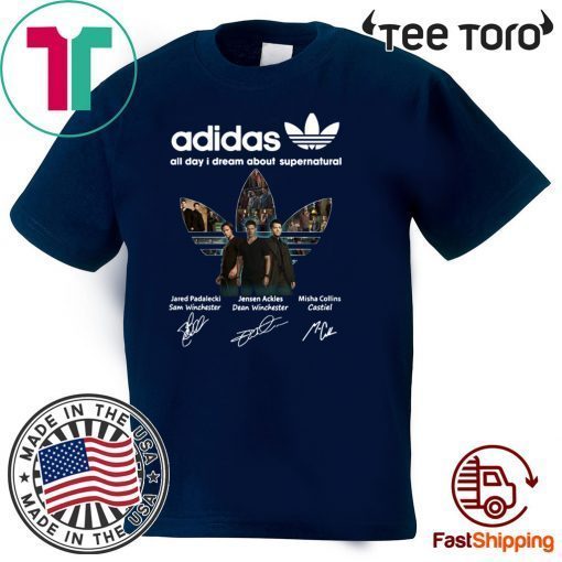 Adidas All Day I Dream About Supernatural Signatures 2020 T-Shirt