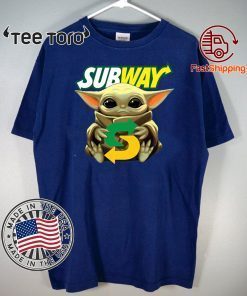 BABY YODA HUG SUBWAY FOR T-SHIRT