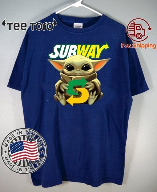 BABY YODA HUG SUBWAY FOR T-SHIRT