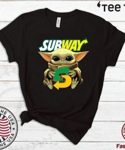 BABY YODA HUG SUBWAY FOR T-SHIRT