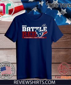 Official BATTLE RED SHIRT Houston Texans 2019 NFL Playoffs T-Shirt