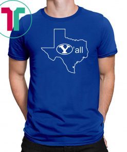 BYU Y'ALL TEXAS Y'ALL OFFICIAL T-SHIRT