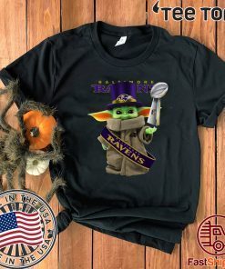 Baby Yoda Baltimore Ravens Cup 2020 T-Shirt