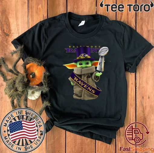 Baby Yoda Baltimore Ravens Cup 2020 T-Shirt