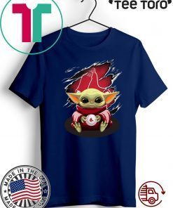 Baby Yoda Blood Inside Boston Red Sox For T-Shirt