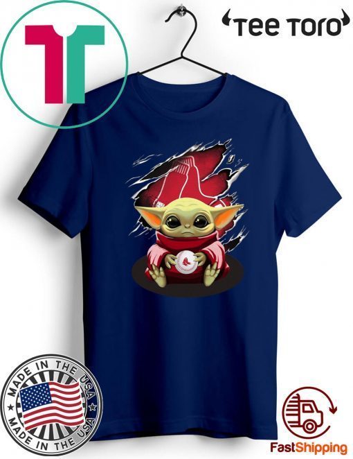 Baby Yoda Blood Inside Boston Red Sox For T-Shirt