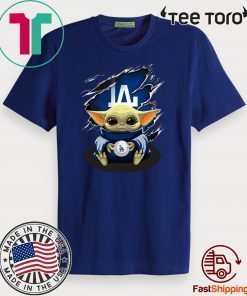 Baby Yoda Blood Inside Los Angeles Dodgers For T-Shirt