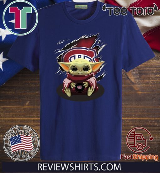 Baby Yoda Blood Inside Montreal Canadiens Shirts