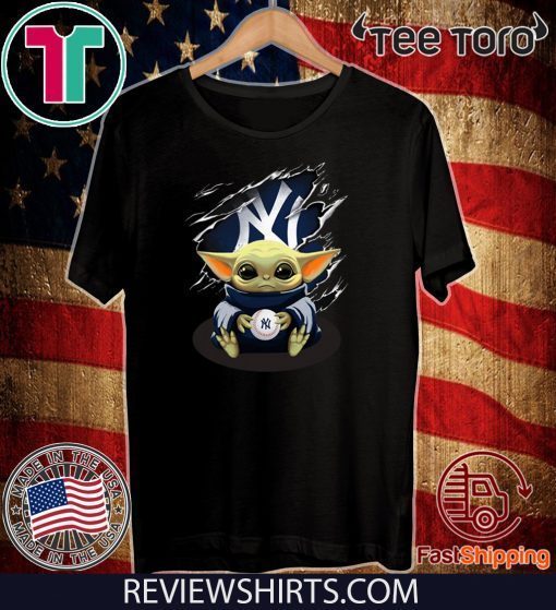 Baby Yoda Blood Inside New York Yankees 2020 T-Shirt