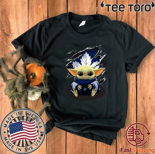 Baby Yoda Blood Inside Toronto Maple Leafs T Shirt