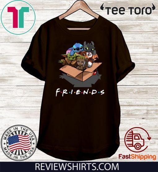 Baby Yoda Gizmo Groot Stitch And Toothless Friends 2020 T-Shirt