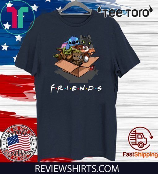 Baby Yoda Gizmo Groot Stitch And Toothless Friends 2020 T-Shirt