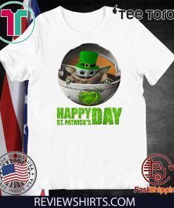 Baby Yoda Happy St Patrick's Day For T-Shirt