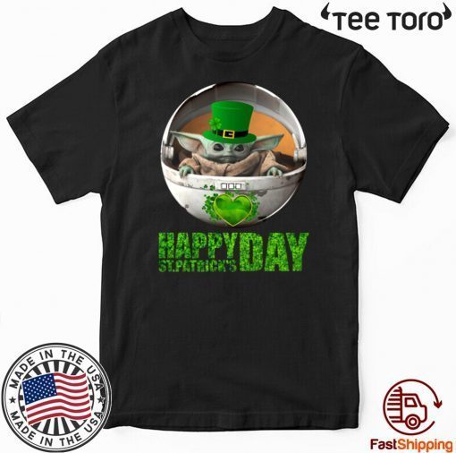 Baby Yoda Happy St Patrick’s Day Official T-Shirt