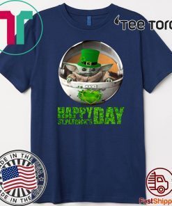 Baby Yoda Happy St Patrick’s Day Official T-Shirt