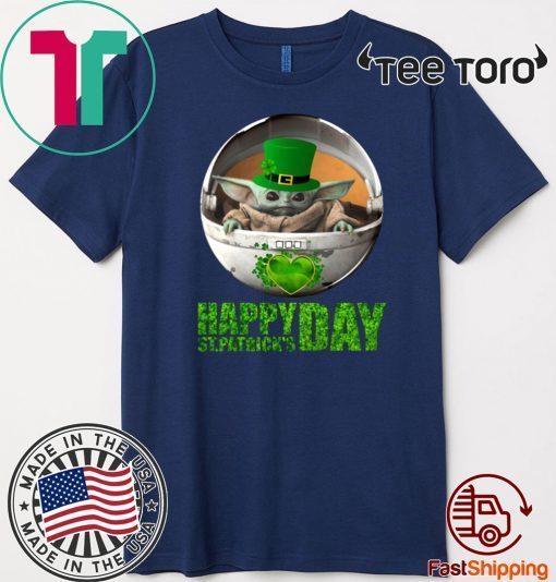 Baby Yoda Happy St Patrick’s Day Official T-Shirt