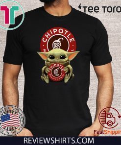 Baby Yoda Hug Chipotle Mexican Grill Official T-Shirt