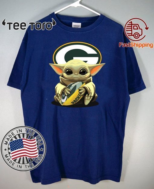 Baby Yoda Hug Green Bay Packers Tee Shirts