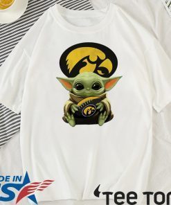 Baby Yoda Hug Iowa Athletics Offcial T-Shirt