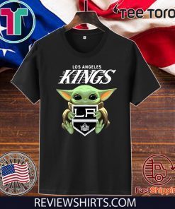 Baby Yoda Hug Los Angeles Kings For T-Shirt