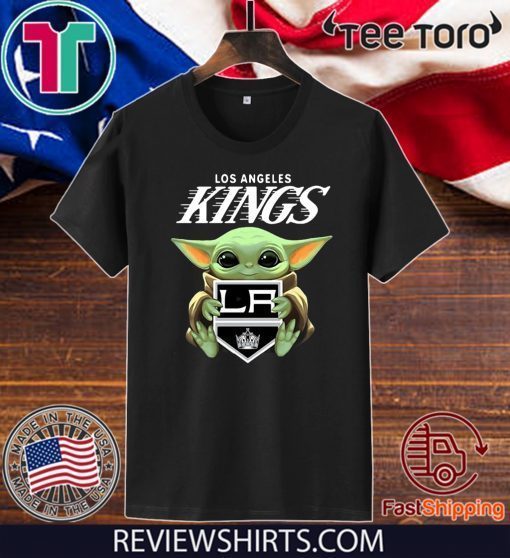 Baby Yoda Hug Los Angeles Kings For T-Shirt