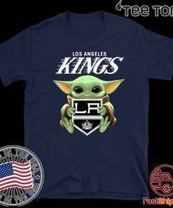 Baby Yoda Hug Los Angeles Kings For T-Shirt