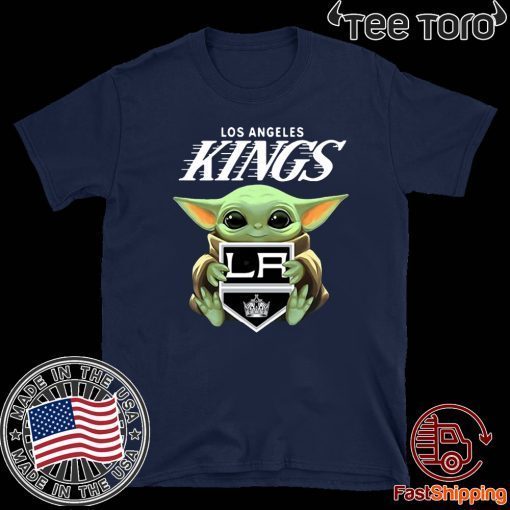 Baby Yoda Hug Los Angeles Kings For T-Shirt